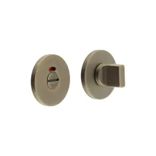 CR-802AJ7AB Frelan Hardware CRES Thumb Turn & Release (Round Rose) with Indicator Antique Brass (SS316)