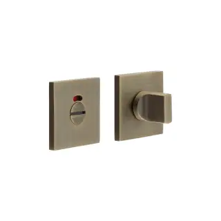 CR-802BK7AB Frelan Hardware CRES Thumb Turn & Release (Square Rose) with Indicator Antique Brass (SS316)