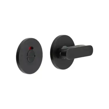 Click Here To Enlarge This Photo Of CR-803AJ7MB Frelan Hardware CRES Thumb Turn & Release (Round Rose) with Indicator Black (SS316)