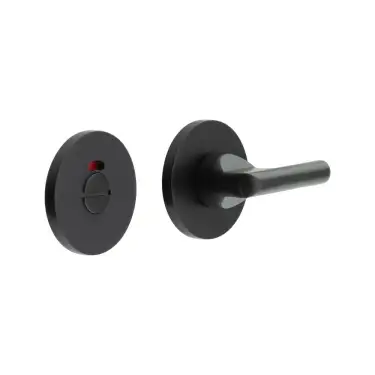 Click Here To Enlarge This Photo Of CR-804AJ7MB Frelan Hardware CRES DDA Thumb Turn & Release (Round Rose) with Indicator Black (SS316)