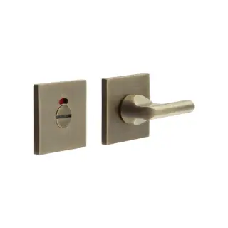 CR-804BK7AB Frelan Hardware CRES DDA Thumb Turn & Release (Square Rose) with Indicator Antique Brass (SS316)