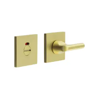 CR-804BK7SB Frelan Hardware CRES DDA Thumb Turn & Release (Square Rose) with Indicator Satin Brass (SS316)