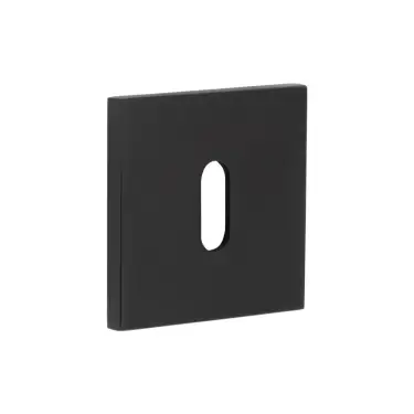 Click Here To Enlarge This Photo Of CR-T10MB Frelan Hardware CRES Standard Keyway (Square Rose) Escutcheon Black (SS316)