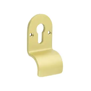 CRES1601SB Frelan Hardware CRES (Face Fixed) Euro Profile Cylinder Pull Satin Brass (SS316)