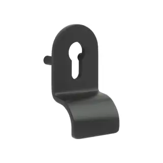 CRES1602MB Frelan Hardware CRES (Lug Fixed) Euro Profile Cylinder Pull Black (SS316)