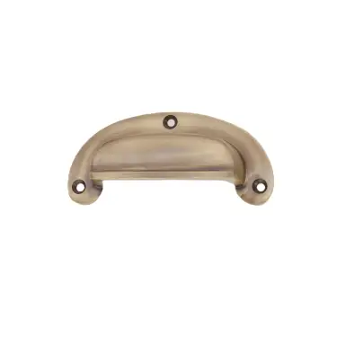 Click Here To Enlarge This Photo Of SB2348ANT - Spira Brass Traditional Cup Pull - Antique Brass