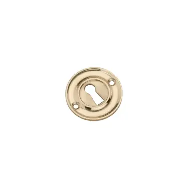 Click Here To Enlarge This Photo Of SB3118PB - Spira Brass Slimline Standard Escutcheon - Polished Brass