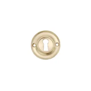 SB3118SB - Spira Brass Slimline Standard Escutcheon - Satin Brass