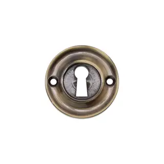 SB3118ANT - Spira Brass Slimline Standard Escutcheon - Antique Brass