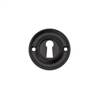 SB3118BLK - Spira Brass Slimline Standard Escutcheon - Matt Black