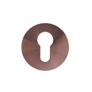 RT001-SLIM-PVDBZ - Zoo Hardware Rosso Tecnica Slim 4mm Euro Profile Escutcheons (Pair) - PVD Satin Bronze