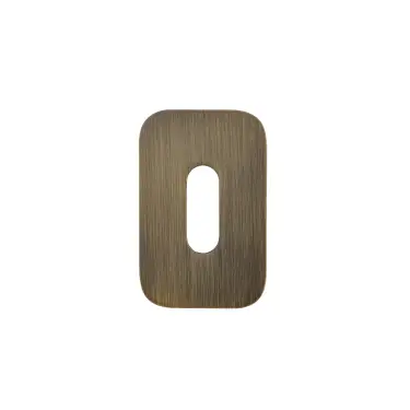 Click Here To Enlarge This Photo Of RT002-MINISQ-AB - Zoo Hardware Rosso Tecnica 'Mini' Squircle Standard Profile Escutcheons (Pair) - Antique Brass