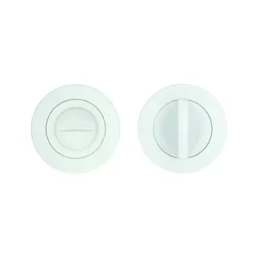 Click Here To Enlarge This Photo Of RT004-SLIM-PCW - Zoo Hardware Rosso Tecnica Slim 4mm Turn and Release -  Powder Coat White