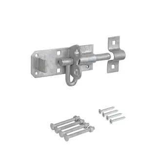 Eclipse J93112 Galvanised Brenton Padbolt (Medium Duty) 102mm with Fixings