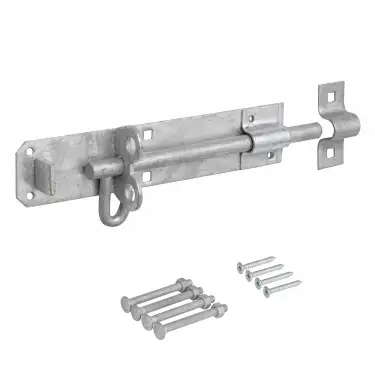 Click Here To Enlarge This Photo Of Eclipse J93142 Galvanised Brenton Padbolt (Medium Duty) 203mm with Fixings