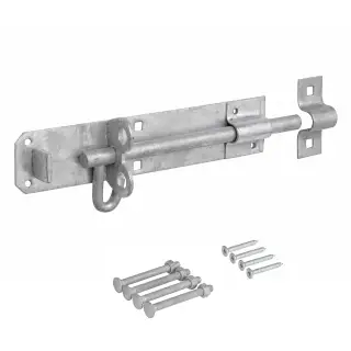 Eclipse J93142 Galvanised Brenton Padbolt (Medium Duty) 203mm with Fixings