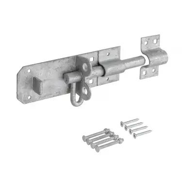 Click Here To Enlarge This Photo Of Eclipse J93126 Galvanised Brenton Padbolt (Heavy Duty) 152mm with Fixings