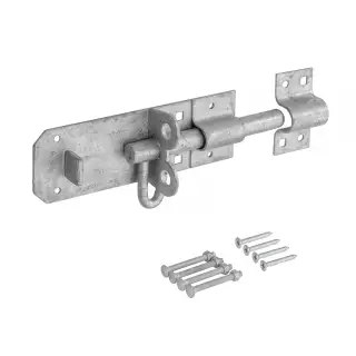 Eclipse J93126 Galvanised Brenton Padbolt (Heavy Duty) 152mm with Fixings