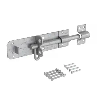 Eclipse J93131 Galvanised Brenton Padbolt (Heavy Duty) 203mm with Fixings