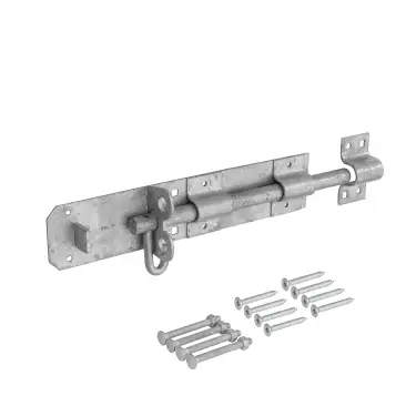 Click Here To Enlarge This Photo Of Eclipse J93151 Galvanised Brenton Padbolt (Heavy Duty) 250mm with Fixings