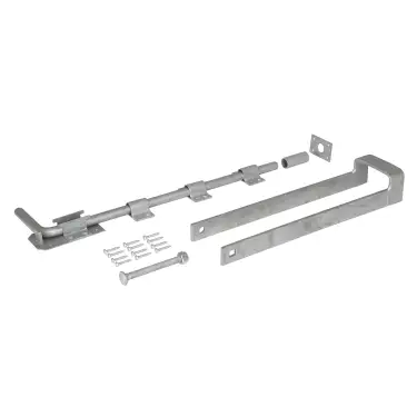 Click Here To Enlarge This Photo Of Eclipse 93732 Galvanised Field Gate Fastener Set (Single Bolt) with Fixings