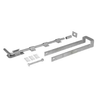 Eclipse 93732 Galvanised Field Gate Fastener Set (Single Bolt) with Fixings