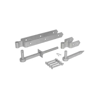 Eclipse 93735 Galvanised Heavy Duty 450mm Field Gate Double Strap Hinge Set
