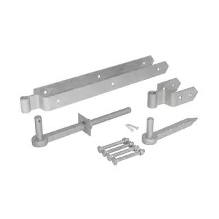 Eclipse 93736 Galvanised Heavy Duty 600mm Field Gate Double Strap Hinge Set