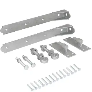 Eclipse 93940 Galvanised Heavy Duty Adjustable Hook & Band Set 450mm with Fixings