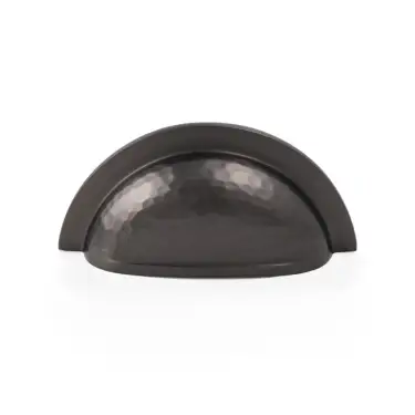Click Here To Enlarge This Photo Of AW912DBZ - Alexander & Wilks Bardom Hammered Ridged Cup Pull - Dark Bronze
