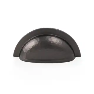 AW912DBZ - Alexander & Wilks Bardom Hammered Ridged Cup Pull - Dark Bronze