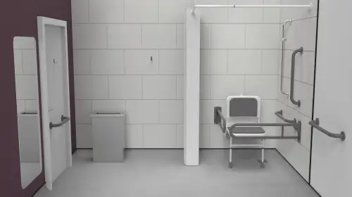 Click Here To Enlarge This Photo Of 230402/GY Fitzroy of London Doc M Shower Pack (Stainless Steel) with Concealed Fixings - Grey (RAL 7005)