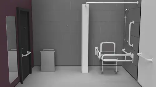 Click Here To Enlarge This Photo Of 230402/WH Fitzroy of London Doc M Shower Pack (Stainless Steel) with Concealed Fixings - White