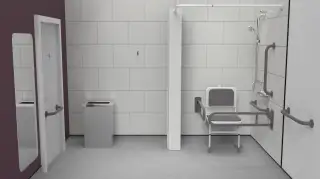 230403/GY Fitzroy of London Concealed Valve Doc M Shower Pack (Stainless Steel) with Concealed Fixings - Grey (RAL 7005)