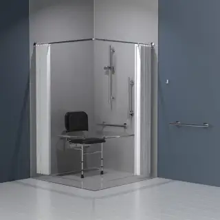 321101/SP Fitzroy of London Luxury Doc M Shower Pack (Stainless Steel) - Polished