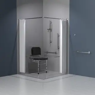 321101/SS Fitzroy of London Luxury Doc M Shower Pack (Stainless Steel) - Satin
