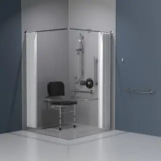 321102/SP Fitzroy of London Luxury Concealed Valve Doc M Shower Pack (Stainless Steel) with Concealed Fixings - Polished