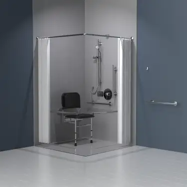Click Here To Enlarge This Photo Of 321102/SS Fitzroy of London Luxury Concealed Valve Doc M Shower Pack (Stainless Steel) with Concealed Fixings - Satin
