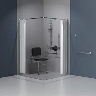 321102/SS Fitzroy of London Luxury Concealed Valve Doc M Shower Pack (Stainless Steel) with Concealed Fixings - Satin