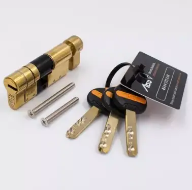 Click Here To Enlarge This Photo Of ABS Euro Profile Cylinder & Turn 70mm (35/35) British Standard Kitemarked TS007 3* - Brass (ABSEKT3535B)