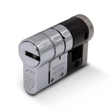 Click Here To Enlarge This Photo Of ABS Euro Profile Single Cylinder 50mm (40/10) British Standard Kitemarked TS007 3* - Chrome (ABSES4010C)