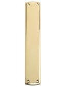 FB107 - Zoo Hardware Fulton & Bray Finger Plate 64 x 382mm Polished Brass