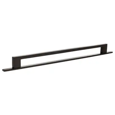 Click Here To Enlarge This Photo Of MHCNB17320UDB - Millhouse Brass Empire Slim Cabinet Pull Handle on Backplate 320mm - Urban Dark Bronze