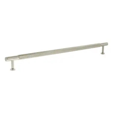 Click Here To Enlarge This Photo Of MHCK17320SN - Millhouse Brass Eiffel Knurled T-Bar Cabinet Pull Handle 320mm - Satin Nickel