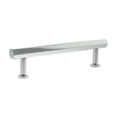 Click Here To Enlarge This Photo Of MHCH17128PC - Millhouse Brass Pennington Hexagonal T-Bar Cabinet Pull Handle 128mm - Polished Chrome