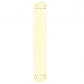 FB115 - Zoo Hardware Fulton & Bray Finger Plate for FB114L and FB114R - 370 x 64mm Polished Brass