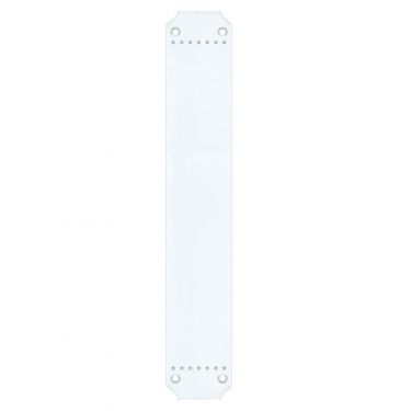 Click Here To Enlarge This Photo Of FB115CP - Zoo Hardware Fulton & Bray Finger Plate for FB114LCP and FB114RCP - 370 x 64mm Polished Chrome