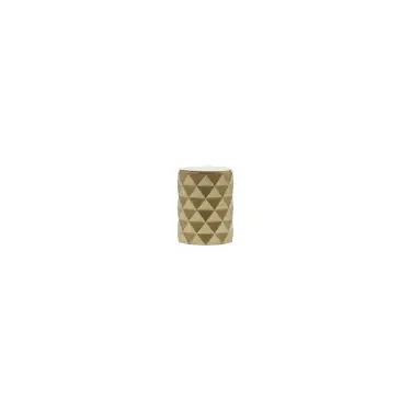 Click Here To Enlarge This Photo Of MHCD1420SB - Millhouse Brass Chrysler Diamond Cylinder Cabinet Knob Handle - Satin Brass