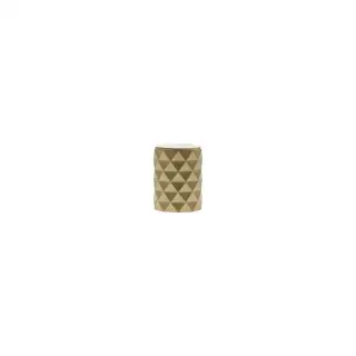 MHCD1420SB - Millhouse Brass Chrysler Diamond Cylinder Cabinet Knob Handle - Satin Brass
