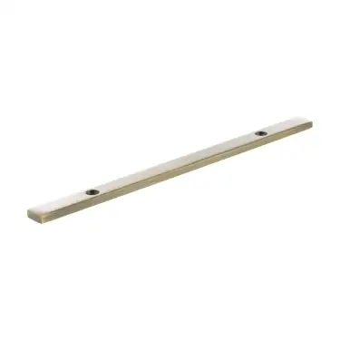 Click Here To Enlarge This Photo Of MHCBN128AB - Millhouse Brass (Narrow) Cabinet Handle Backplate 128mm - Antique Brass